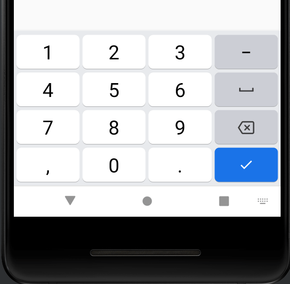 action button done in keyboard with flutter code