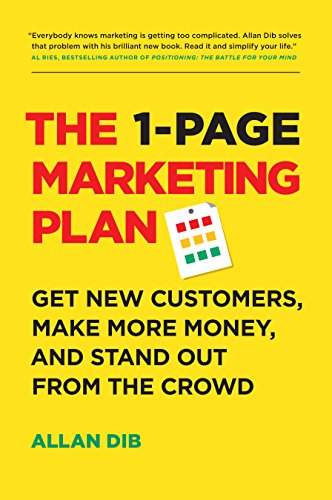 כריכת הספר 1 page marketing plan