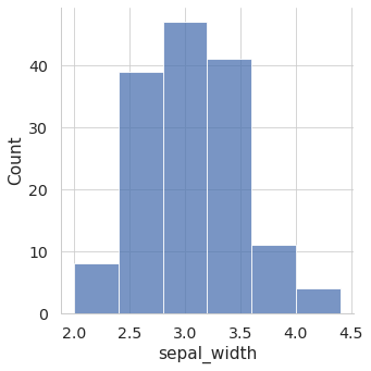 When drawing histograms with seaborn displot we set the bins number with the 'bins' parameter