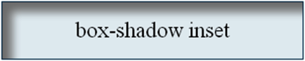 CSS3 צל שפונה פנימה inset box-shadow